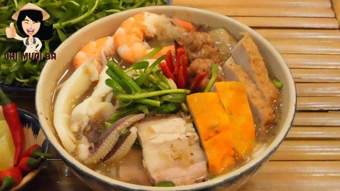 Bún mắm hấp dẫn dành cho một người ăn no