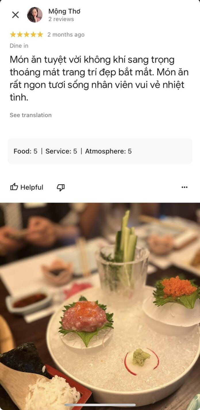 Sushi Hokkaido Sachi: Nhà hàng Nhật Bản cao cấp đáng trải nghiệm