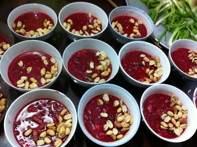 Hình ảnh minh họa món tiết canh