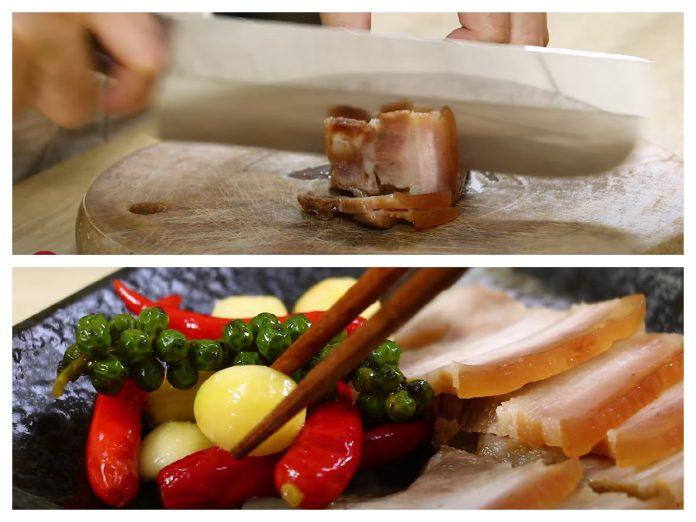 Ngâm thịt ba chỉ với nước mắm