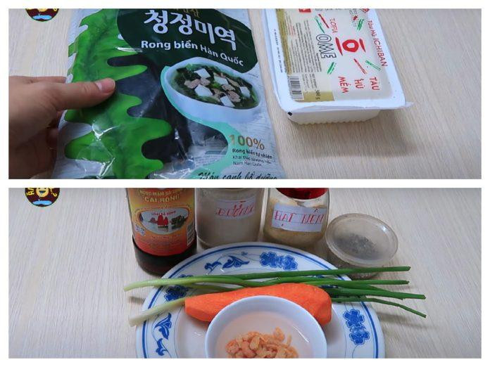 Rong biển khô dùng nấu canh