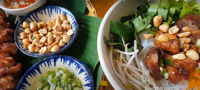 Thành phẩm bún thịt nướng