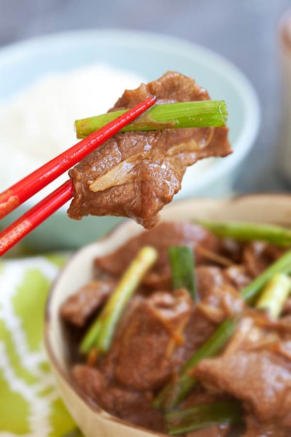 Thịt bò xào sánh mịn với nước sốt