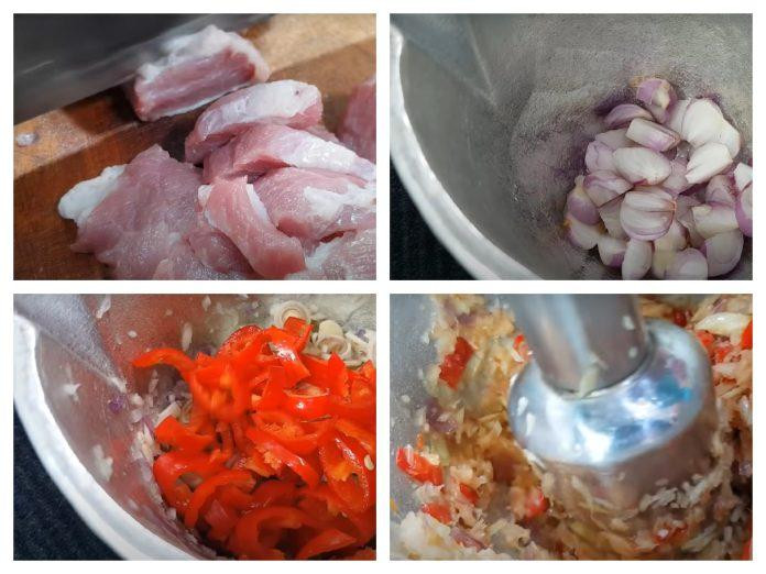 Thịt được thái lát mỏng
