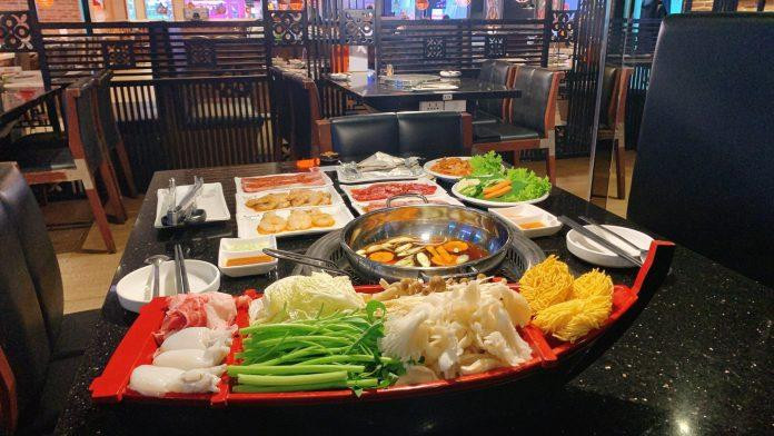 Buffet tại King BBQ Sense City.