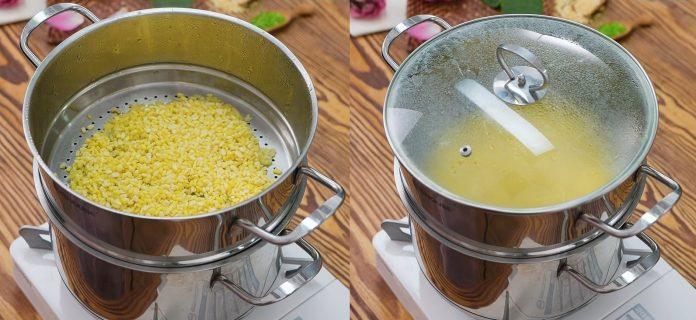 Cốm xanh mướt - đặc sản làng Vòng Hà Nội