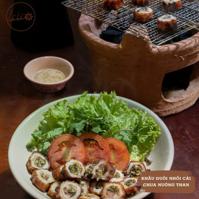 Khấu đuôi nhồi cải chua nướng thơm lừng, hấp dẫn