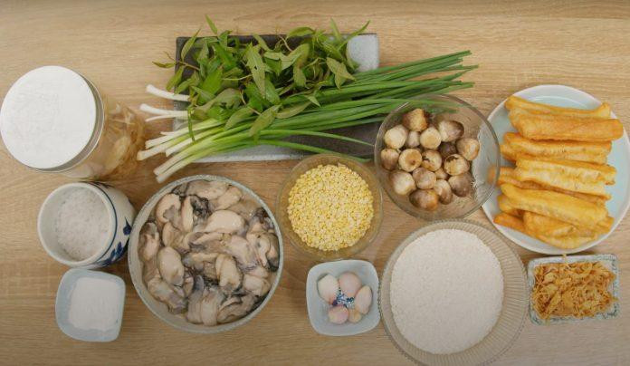 Nguyên liệu nấu cháo hàu