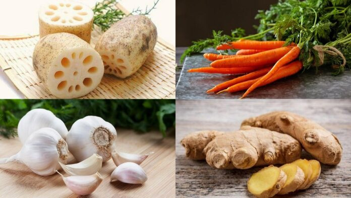 Nguyên liệu tươi sạch tạo nên món củ sen ngâm chua ngọt thơm ngon