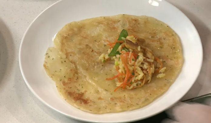 Cách làm món bánh Roti cuộn thịt gà đầy dinh dưỡng cho bữa sáng ngon lành
