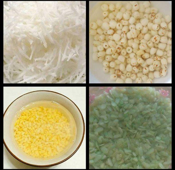 Xào dừa tạo thêm hương vị bùi béo
