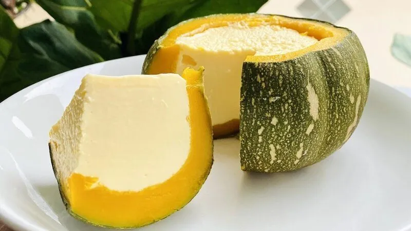 Bánh flan bí đỏ