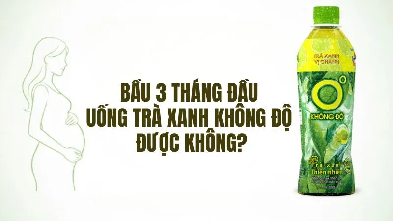 Bầu 3 tháng đầu uống trà xanh không độ được không?