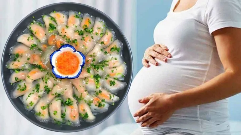 Bầu ăn bánh bột lọc được không?