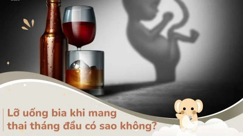 Cách xử lý khi lỡ uống bia trong lúc mang thai