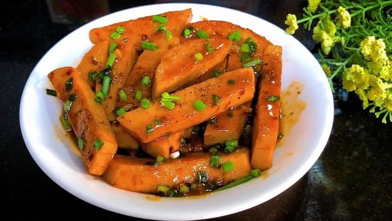 Chả lụa sốt cà chua