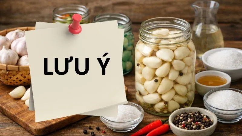 Lưu ý để tránh tác hại của tỏi ngâm giấm