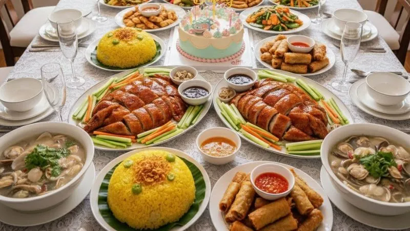 Thực đơn sinh nhật đơn giản tại nhà