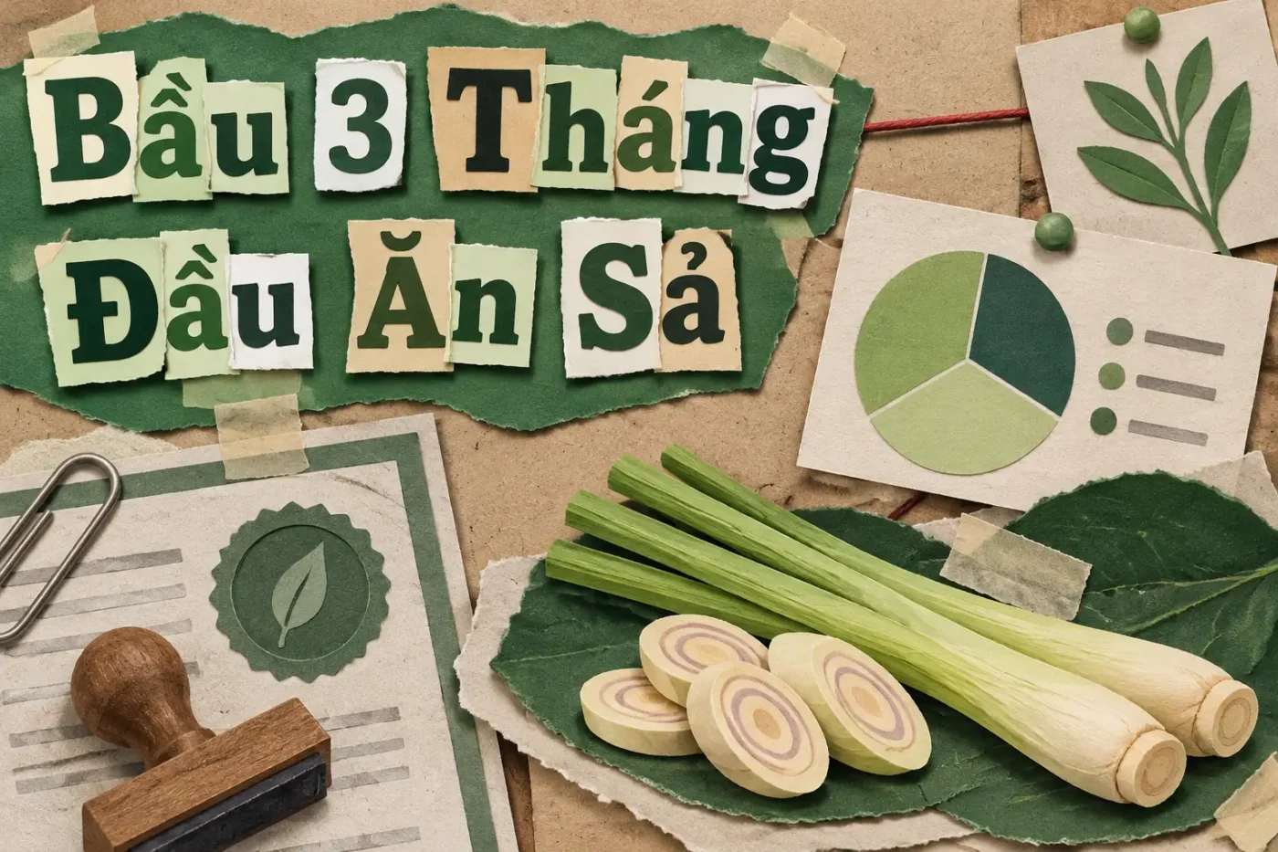 Bầu 3 tháng đầu ăn sả được không