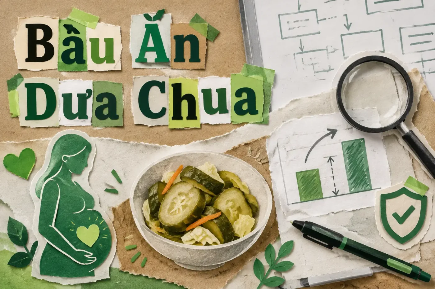 Bầu ăn dưa chua được không