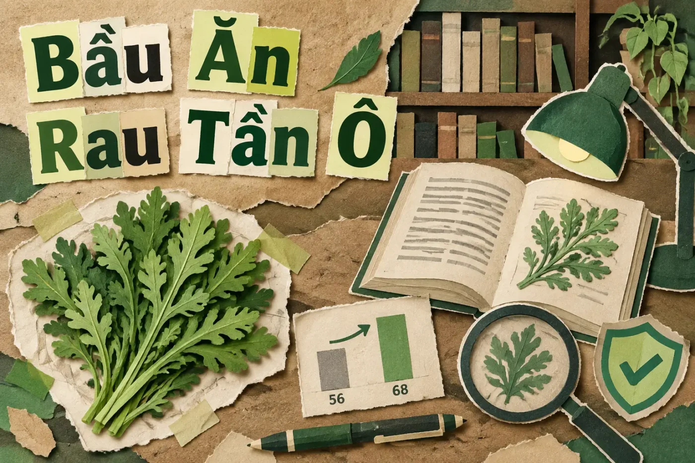 Bầu ăn rau tần ô được không