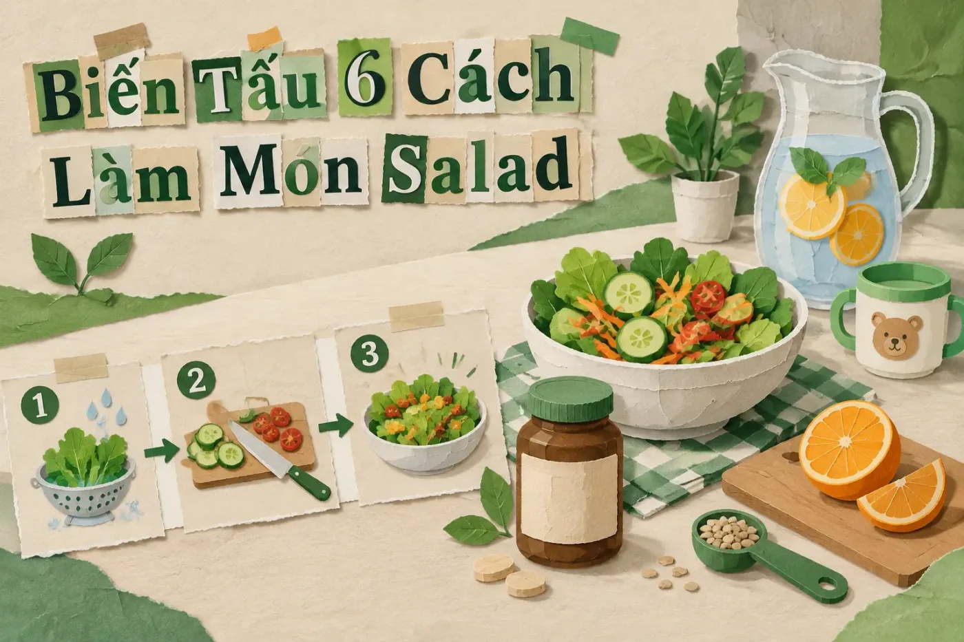 Biến tấu 6 cách làm món salad rau trộn với sốt mayonnaise đơn giản thanh mát